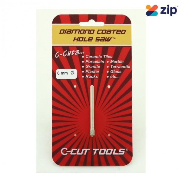 C-CUT TOOLS DCHS6S - 6mm Diamond Coated Hole Saw